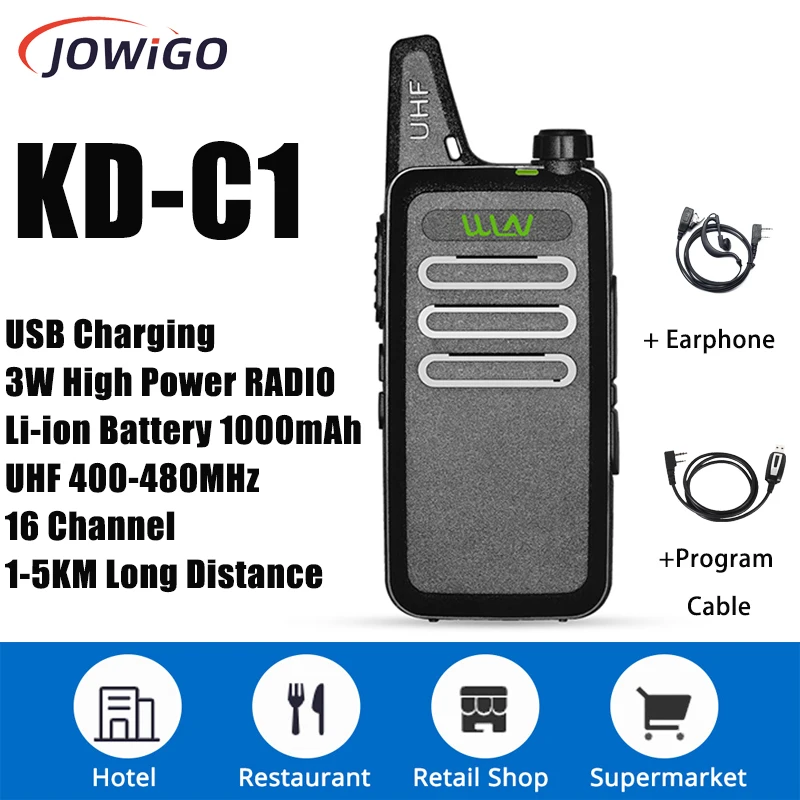 WLN KD-C1 Children's Toy Handheld Ham Radio USD charging 16 Channels Walkie Talkie For Hotels Restaurants KTV Bar Travel
WLN KD-C1 Children's Toy Handheld Ham Radio USD charging 16 Channels Walkie Talkie For Hotels Restaurants KTV Bar Travel