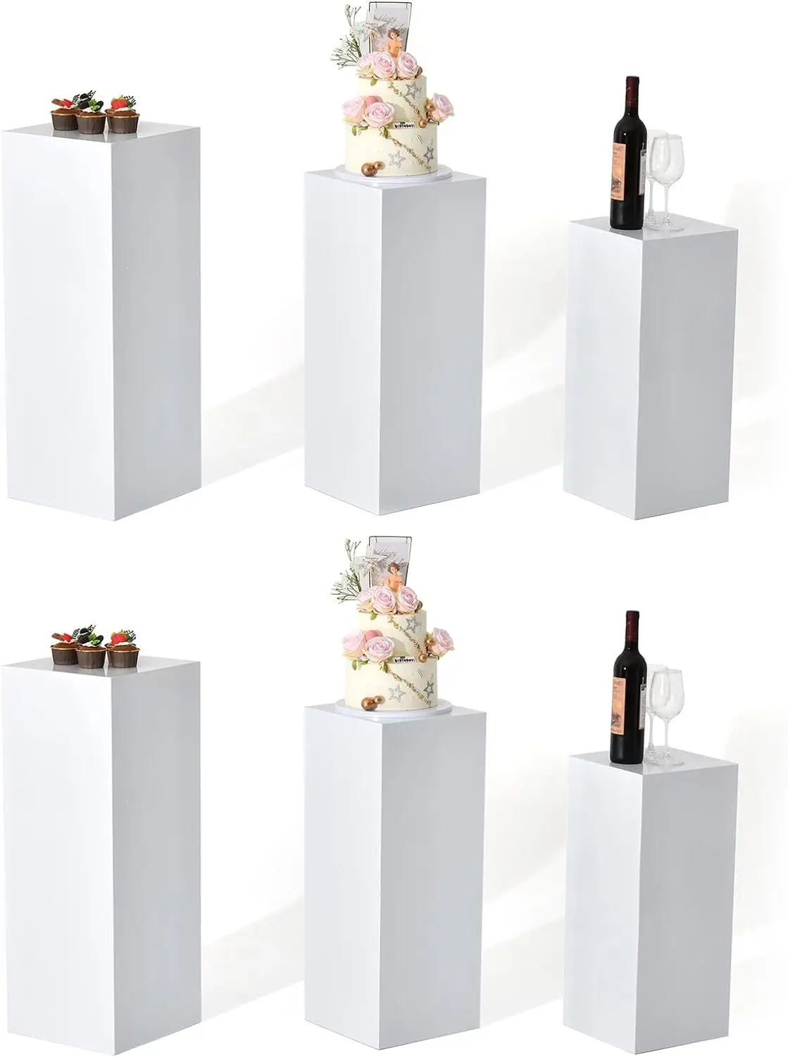 6PCS Metal Display Pedestal Stand for Birthday White Pedestal Stands Pillar for Wedding Dessert Table Display Stand Column Decor
6PCS Metal Display Pedestal Stand for Birthday White Pedestal Stands Pillar for Wedding Dessert Table Display Stand Column Decor