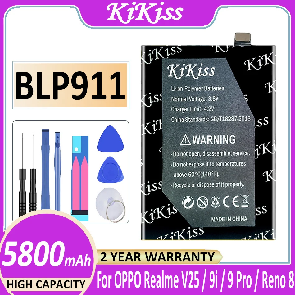 Аккумулятор BLP911 5800 мач для OPPO Realme V25 9i 9 Pro realme9 pro/Reno 8 Pro reno8 pro Bateria
Аккумулятор BLP911 5800 мач для OPPO Realme V25 9i 9 Pro realme9 pro/Reno 8 Pro reno8 pro Bateria