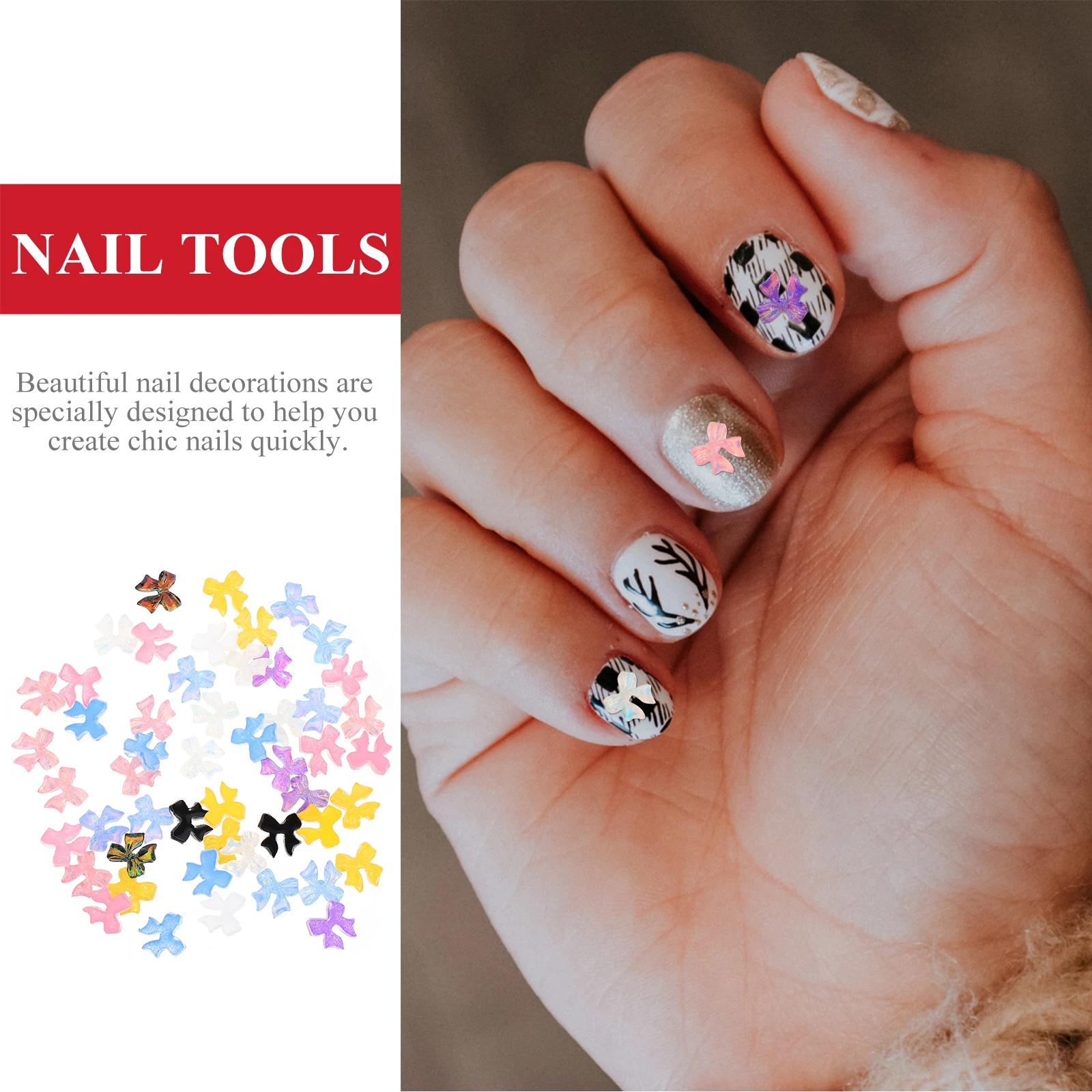 100 Pcs Resin Bows Nail Decorations Smooth Safe Charm Accessories for Phone Card Notebook Party Travel Birthday
100 Pcs Resin Bows Nail Decorations Smooth Safe Charm Accessories for Phone Card Notebook Party Travel Birthday
