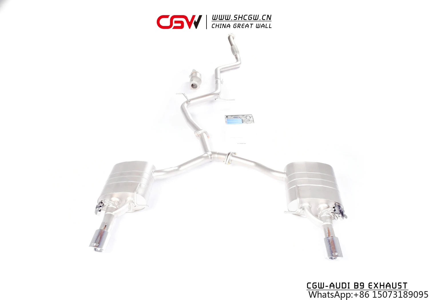 Автомобильный выхлопной глушитель с электронным управлением клапанами из нержавеющей стали (полный комплект Catback Downpipe) для A4/A5 B9 2.0T
Автомобильный выхлопной глушитель с электронным управлением клапанами из нержавеющей стали (полный комплект Catback Downpipe) для A4/A5 B9 2.0T