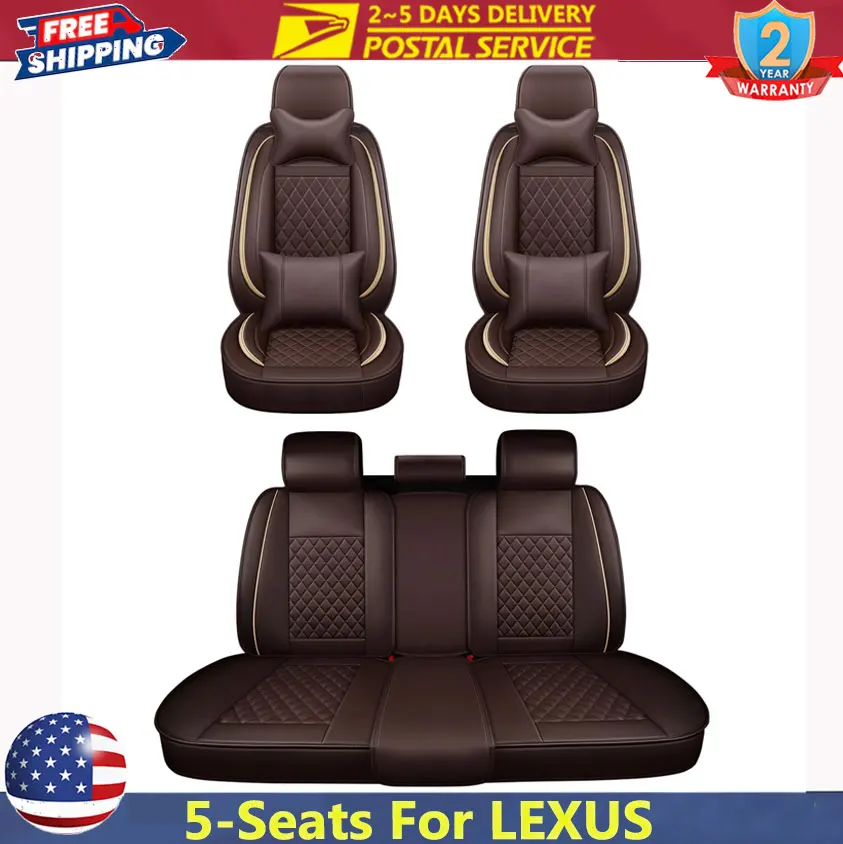 5-Seats Covers Full Set Pu Leather Full Set Cushion Pad For Lexus Car Seat Covers Luxury Leather Front Rear with 4 Pillows Abrasion Provide Comfort In All Seasons
5-Seats Covers Full Set Pu Leather Full Set Cushion Pad For Lexus Car Seat Covers Luxury Leather Front Rear with 4 Pillows Abrasion Provide Comfort In All Seasons