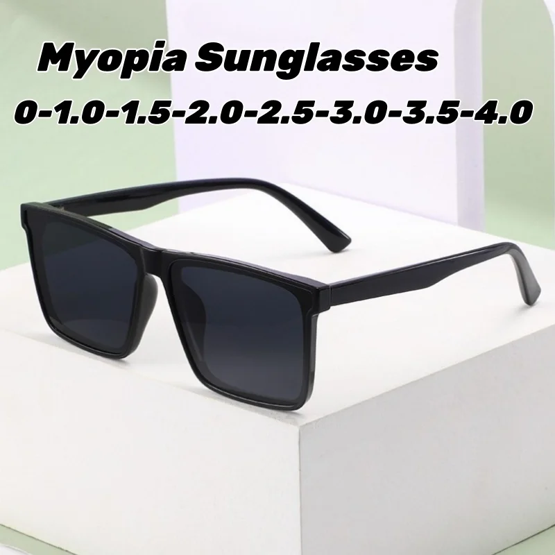Fashion Square-Frame Myopia Sunglasses for Women Large-frame Comfortable UV-protective Glasses for Myopia Outdoor Travel Eyewear
Fashion Square-Frame Myopia Sunglasses for Women Large-frame Comfortable UV-protective Glasses for Myopia Outdoor Travel Eyewear