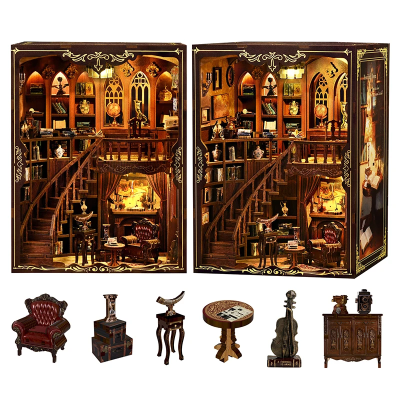 DIY книжный уголок, комплект, миниатюрный деревянный кукольный домик с легкой книжной полкой, вставка, декоративная модель для книжной магазина, воспоминания, изготовление игрушек для комнаты
DIY книжный уголок, комплект, миниатюрный деревянный кукольный домик с легкой книжной полкой, вставка, декоративная модель для книжной магазина, воспоминания, изготовление игрушек для комнаты