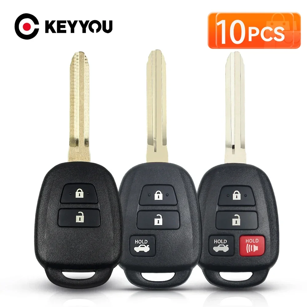 KEYYOU 10Pcs Remote Car Key Shell Replace Case Fob For Toyota CAMRY Corolla Reiz New Vios RAV4 Crown 2012-2017 2/3/4 Buttons Key
KEYYOU 10Pcs Remote Car Key Shell Replace Case Fob For Toyota CAMRY Corolla Reiz New Vios RAV4 Crown 2012-2017 2/3/4 Buttons Key
