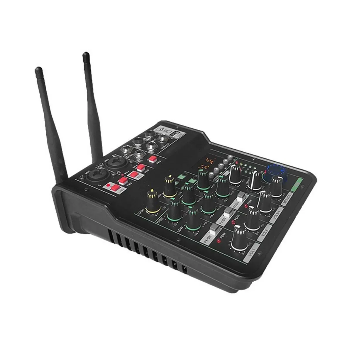 【A90U】Аудиомикшер с беспроводным микрофоном UHF, 4-канальный стереомикшерный пульт, Bluetooth USB для DJ, караоке, запись на ПК
【A90U】Аудиомикшер с беспроводным микрофоном UHF, 4-канальный стереомикшерный пульт, Bluetooth USB для DJ, караоке, запись на ПК