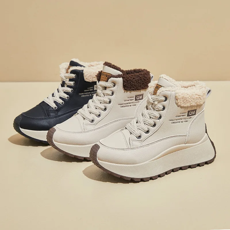Winter High Top Plush Daddy Shoes New Korean Version Ins Female Student Height Casual Rubber Platform Shoes women shoes 
Winter High Top Plush Daddy Shoes New Korean Version Ins Female Student Height Casual Rubber Platform Shoes women shoes