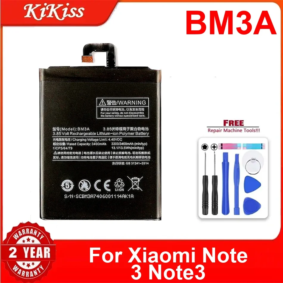Аккумулятор для мобильного телефона BM3A емкостью 3300 мАч для Xiaomi Note 3 Note 3, долговечный премиум-класс 
Аккумулятор для мобильного телефона BM3A емкостью 3300 мАч для Xiaomi Note 3 Note 3, долговечный премиум-класс