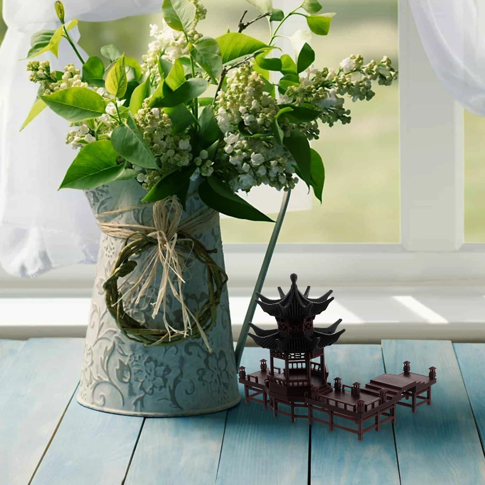 Gazebo Pavilion Decorations Ancient Asian Architecture Miniature Aquarium Ornaments Brown Corridor
Gazebo Pavilion Decorations Ancient Asian Architecture Miniature Aquarium Ornaments Brown Corridor