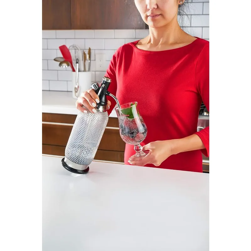 Sodamaker, 1 Quart - Stainless Steel Carbonation System for Sparkling Water, Fresh Beverages,
Sodamaker, 1 Quart - Stainless Steel Carbonation System for Sparkling Water, Fresh Beverages,