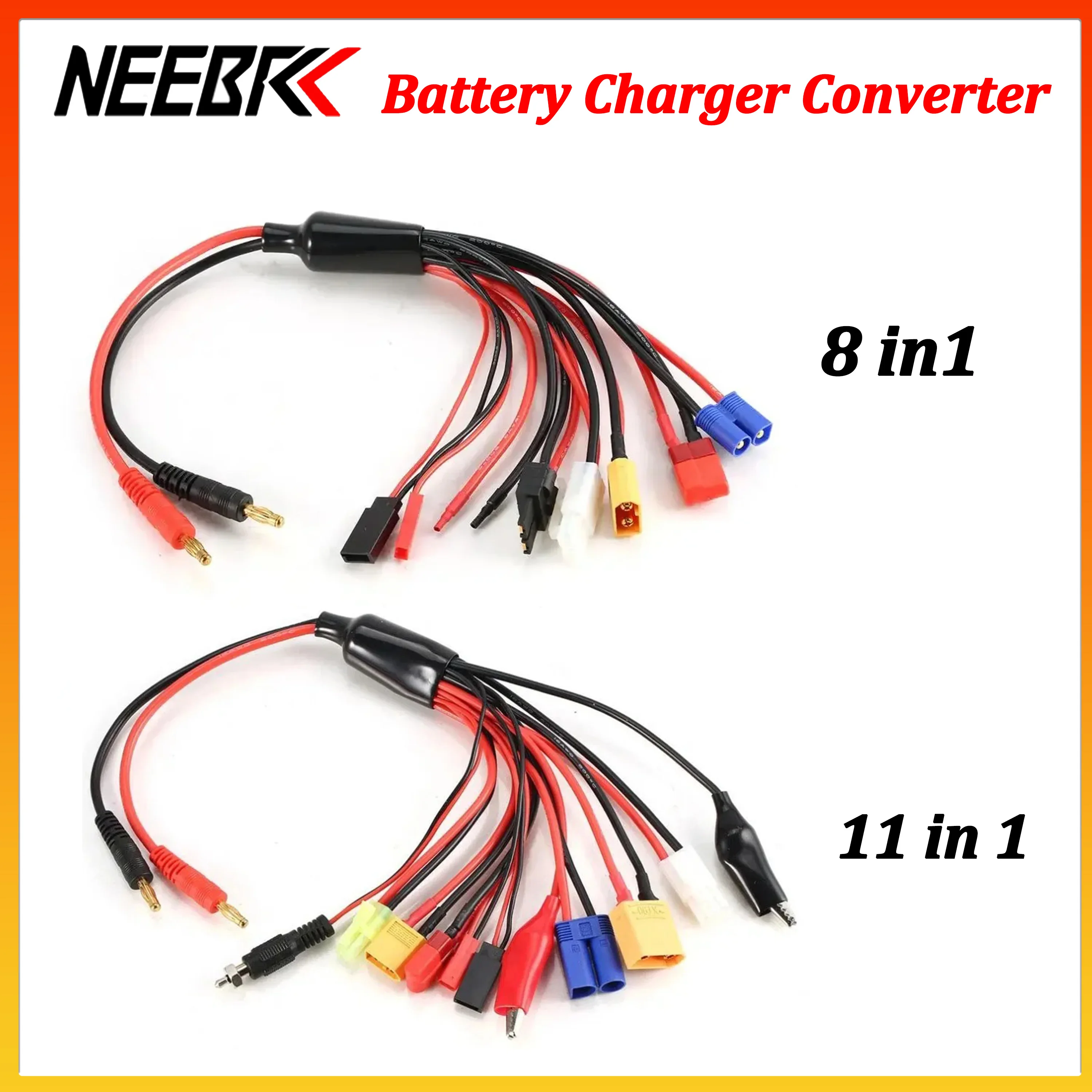 NEEBRC 8 in 1 11 in 1 Battery Charger Convert Cable Multi Lipo Adapter Line T/XT60/Tamiya Plug for RC Car Toy Parts B6 B6AC IMAX
NEEBRC 8 in 1 11 in 1 Battery Charger Convert Cable Multi Lipo Adapter Line T/XT60/Tamiya Plug for RC Car Toy Parts B6 B6AC IMAX