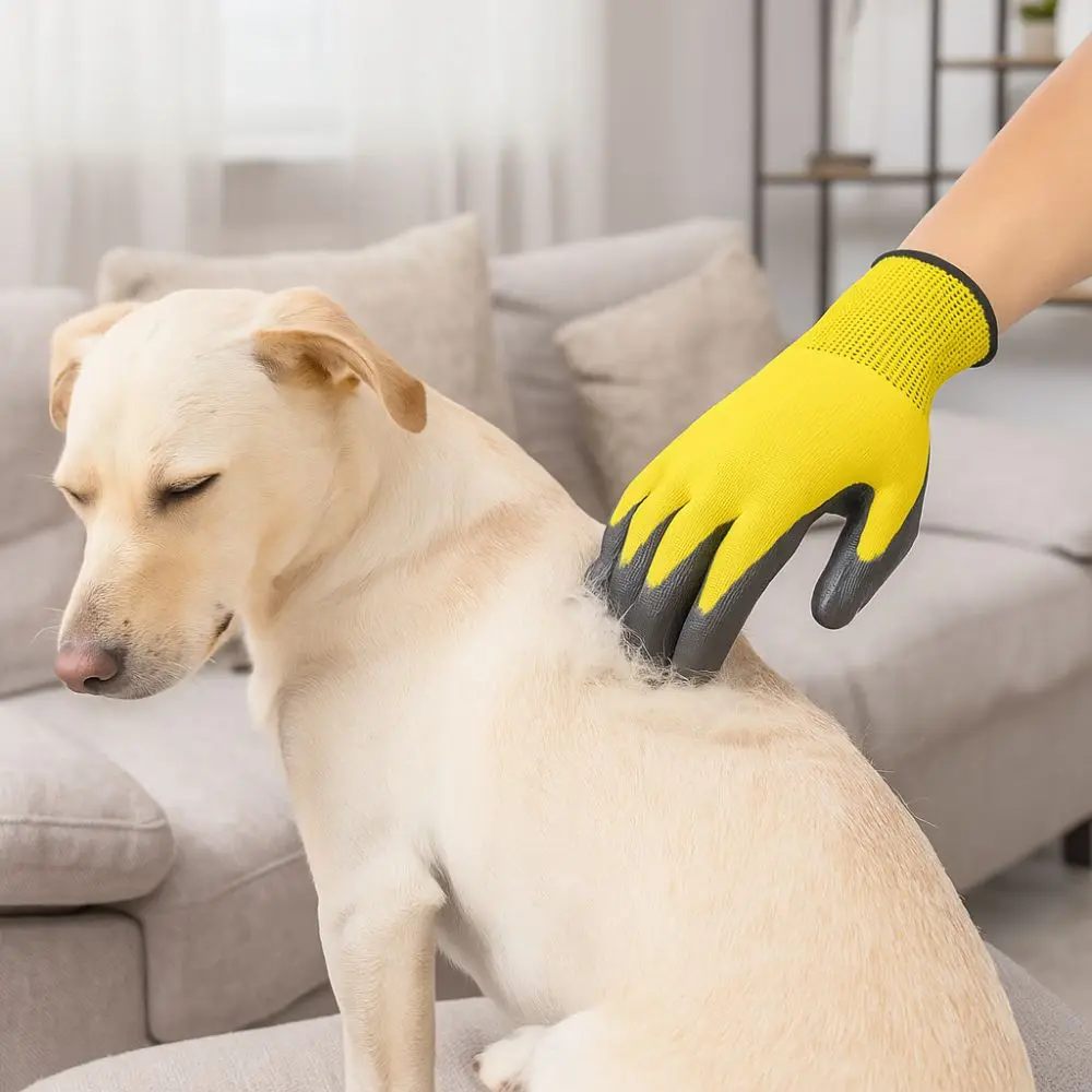 Practical Soft Pet Hair Removal Gloves Wear Resistant Non-Slip Cat Bath Gloves Textured Design Dog Massage Gloves For Dogs Cats
Practical Soft Pet Hair Removal Gloves Wear Resistant Non-Slip Cat Bath Gloves Textured Design Dog Massage Gloves For Dogs Cats