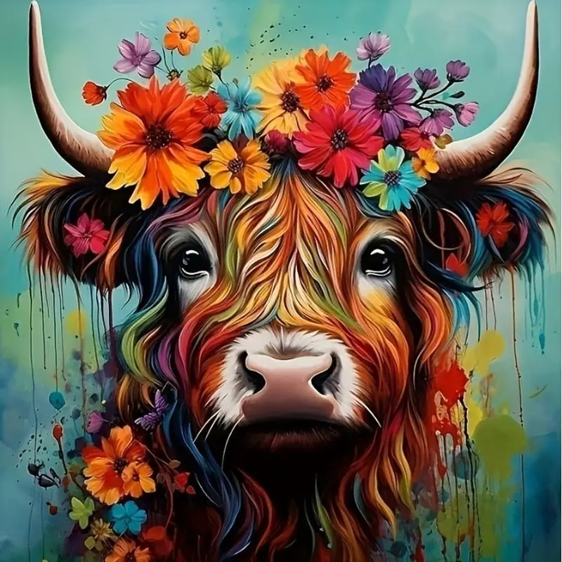 CHENISTORY 5d Diamond Painting Flower Cow Animal Diamond Mosaic Cross Stitch Art Kits Embroidery Sale Handicraft
CHENISTORY 5d Diamond Painting Flower Cow Animal Diamond Mosaic Cross Stitch Art Kits Embroidery Sale Handicraft