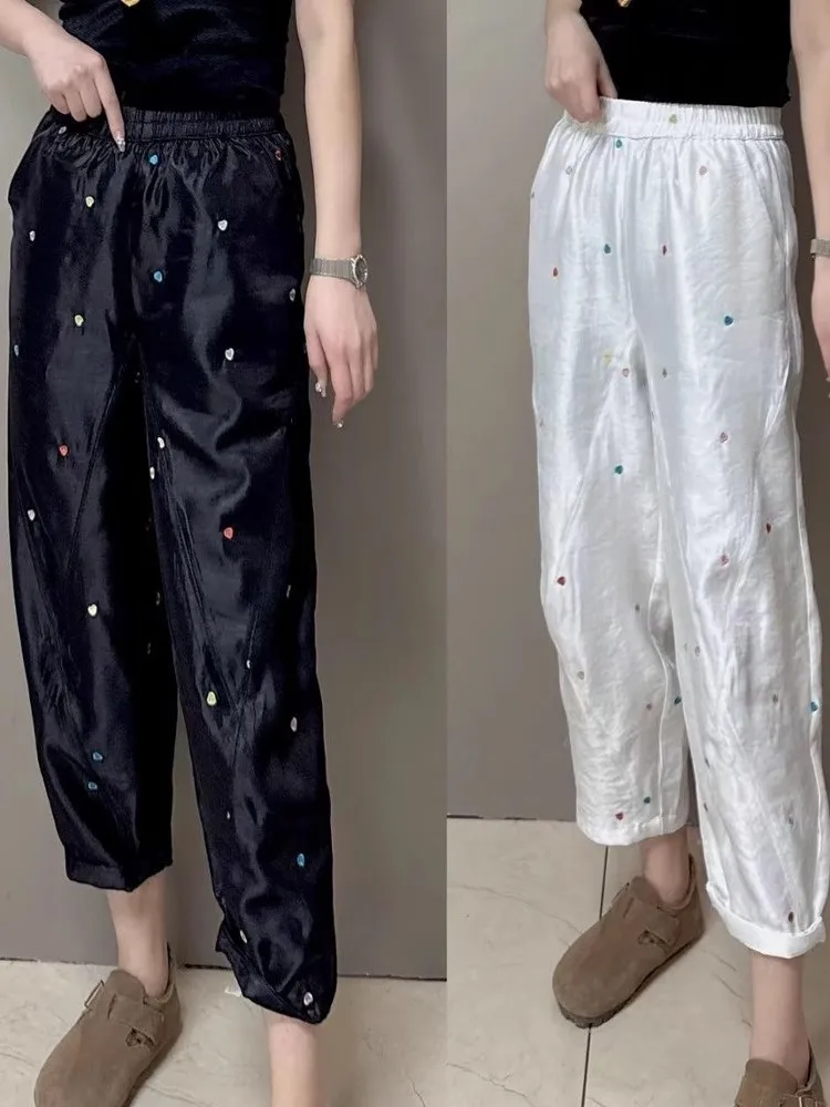 Color Love Embroidered Wide Leg Pants Korean Loose High Waist Casual Pant Women's Fashion Y2k Cropped Straight Trousers Trendy
Color Love Embroidered Wide Leg Pants Korean Loose High Waist Casual Pant Women's Fashion Y2k Cropped Straight Trousers Trendy