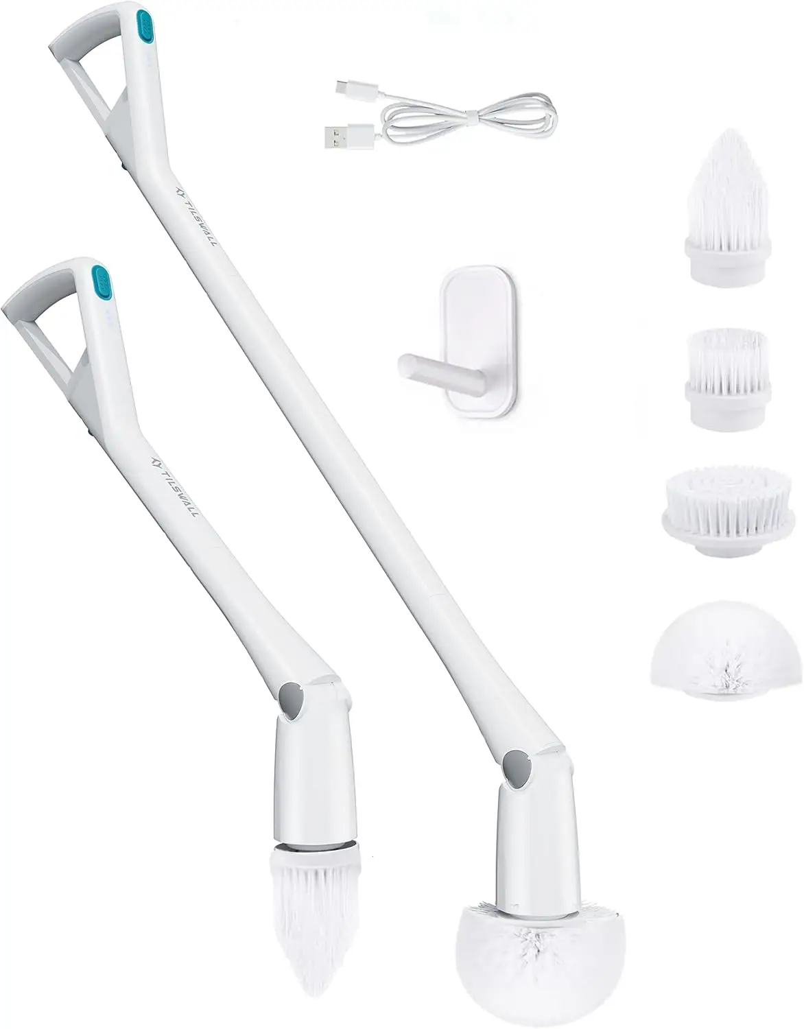 Cordless Electric Spin Scrubber with Detachable Handle, 2 Speeds & Extra Battery for Shower, Tile, Bathroom, Glass, Car
Cordless Electric Spin Scrubber with Detachable Handle, 2 Speeds & Extra Battery for Shower, Tile, Bathroom, Glass, Car