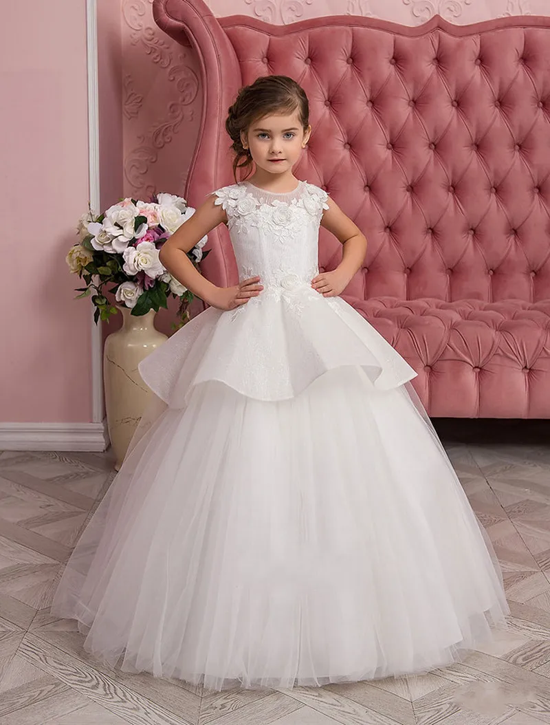 White Flower Girl Dress for Wedding Sleeveless Tulle Puffy Lace V-Back Princess Birthday Party First Communion Gowns Kid Wear
White Flower Girl Dress for Wedding Sleeveless Tulle Puffy Lace V-Back Princess Birthday Party First Communion Gowns Kid Wear