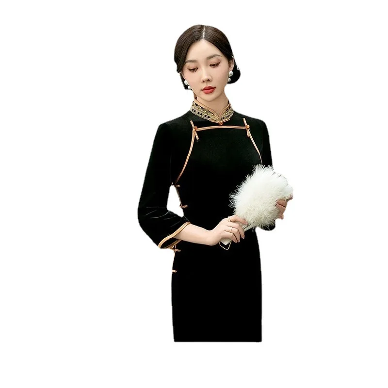 Cheongsam Women's Photo Modified Bridal Evening Dress Slimming Chinese Style Traditional Clothing Sheath
Cheongsam Women's Photo Modified Bridal Evening Dress Slimming Chinese Style Traditional Clothing Sheath