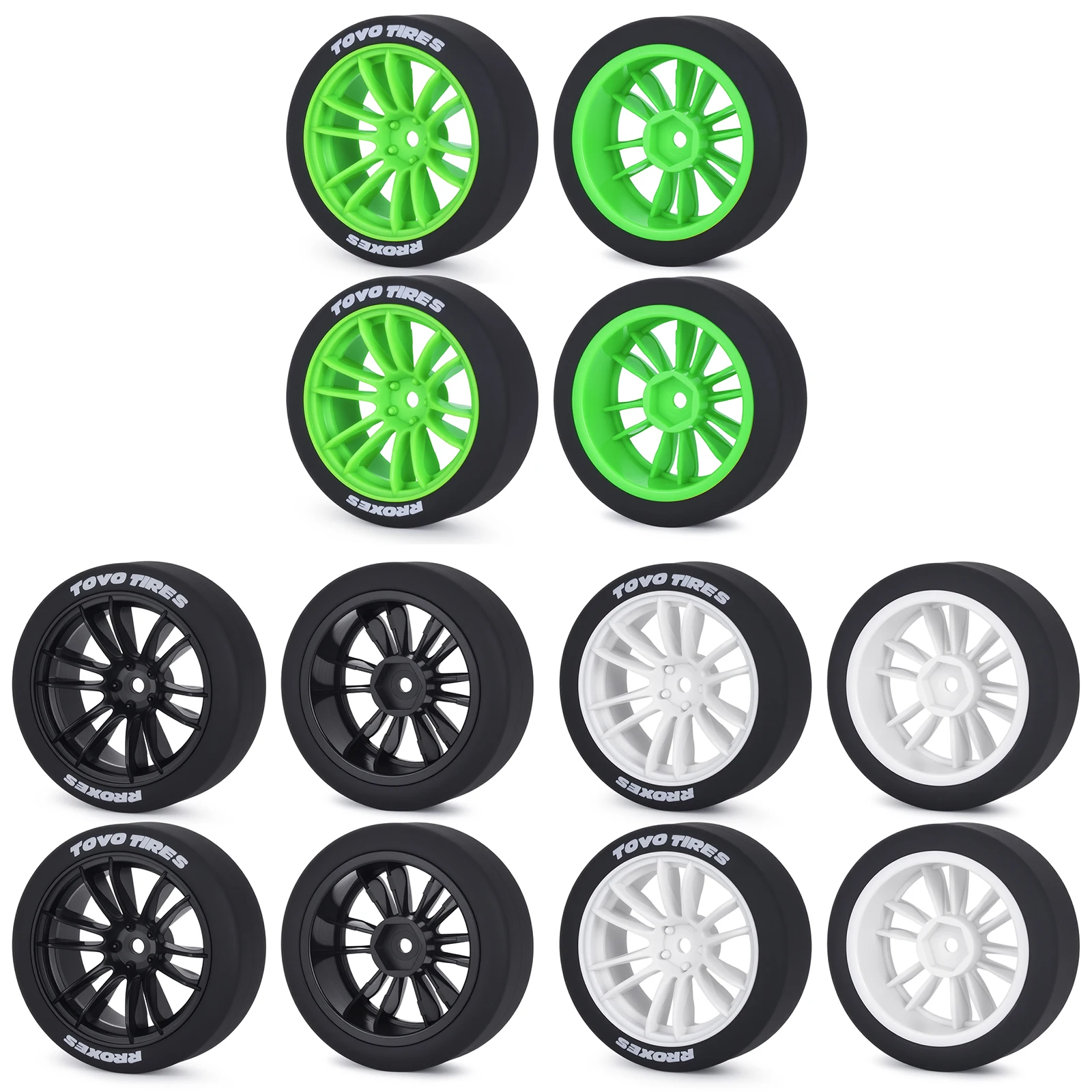 4pcs 1/10 65mm Hard Drift Tire Tyre Wheel for Tamiya TT01 TT02 XV01 PTG-2 Kyosho HPI HSP RC Drift Car On Road Touring Racing Car
4pcs 1/10 65mm Hard Drift Tire Tyre Wheel for Tamiya TT01 TT02 XV01 PTG-2 Kyosho HPI HSP RC Drift Car On Road Touring Racing Car
