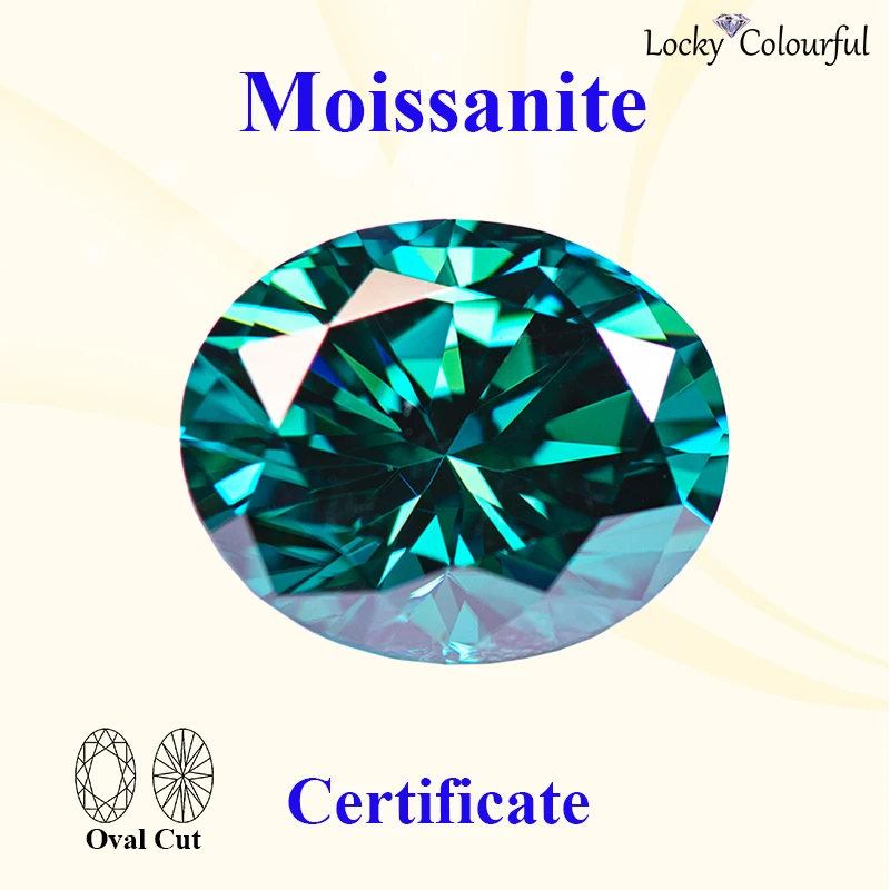 Moissanite Oval Shape Primary Emerald Green Color Beads VVS1 Charms for DIY Jewelry Making Rings Materials with GRA Certificate
Moissanite Oval Shape Primary Emerald Green Color Beads VVS1 Charms for DIY Jewelry Making Rings Materials with GRA Certificate