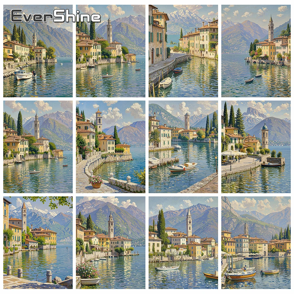 Evershine Diamond Mosaic House Landscape Full Square Embroidery Mountain Rhinestones Painting Boat DIY New Arrival Wall Decor
Evershine Diamond Mosaic House Landscape Full Square Embroidery Mountain Rhinestones Painting Boat DIY New Arrival Wall Decor