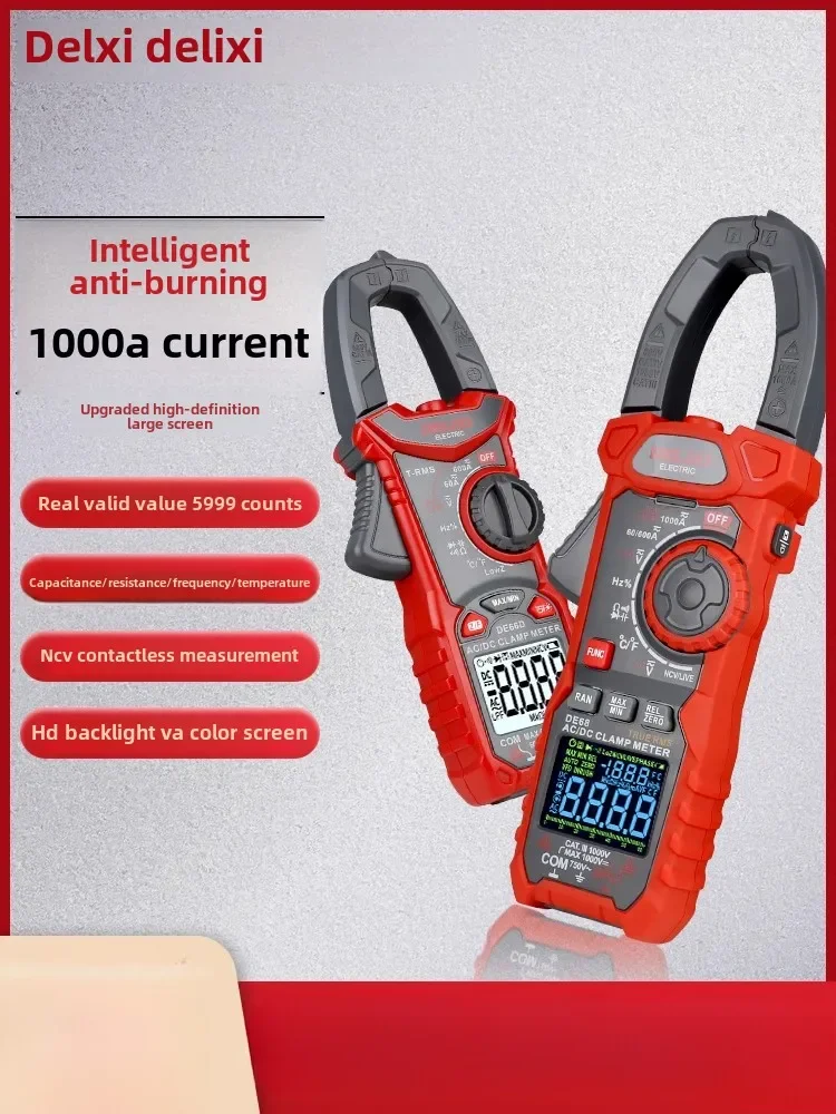 High Precision Digital Clamp Meter Multimeter Automatic Display Electrician DC AC Current Tester
High Precision Digital Clamp Meter Multimeter Automatic Display Electrician DC AC Current Tester