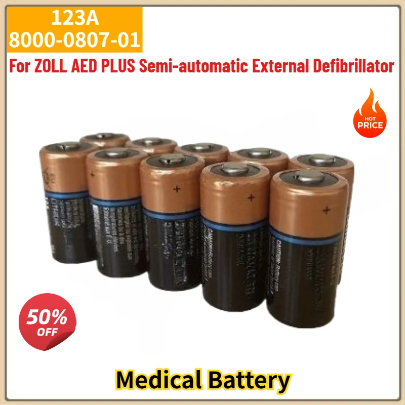 123A 8000-0807-01 High Quality Medical Battery for ZOLL AED PLUS Semi-automatic External Defibrillator Replacement Battery
123A 8000-0807-01 High Quality Medical Battery for ZOLL AED PLUS Semi-automatic External Defibrillator Replacement Battery