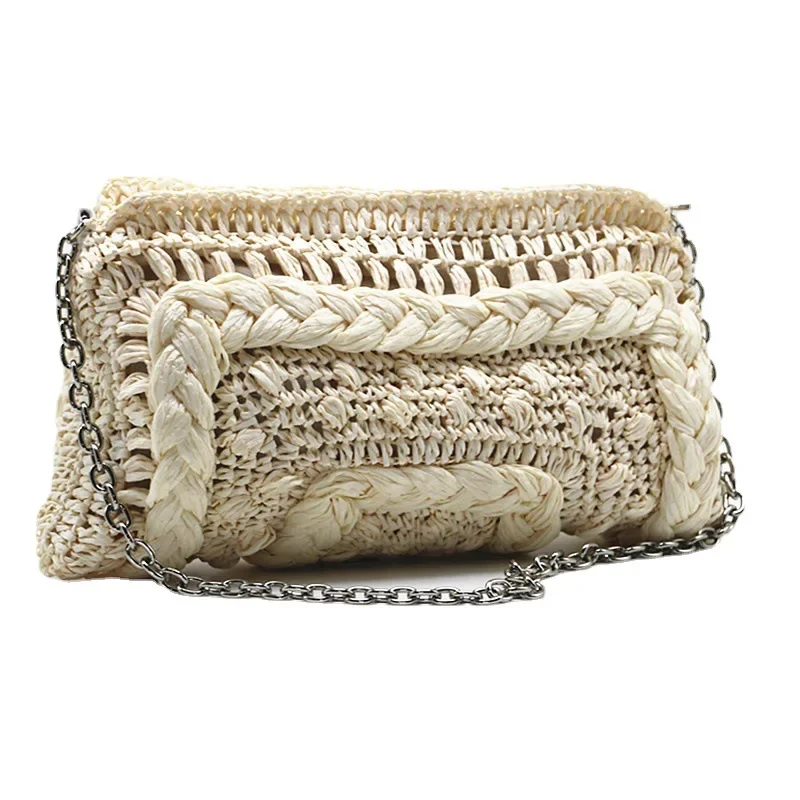 Bohemian Hollow Straw Women Shoulder Bags Designer Paper Woven Handbags Casual Summer Beach Clutch Bag Small Flap Purses 2022
Bohemian Hollow Straw Women Shoulder Bags Designer Paper Woven Handbags Casual Summer Beach Clutch Bag Small Flap Purses 2022