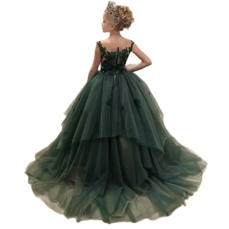 Flower Girl DressesGreen Flower Girl Dress For Wedding Applqique Tulle Puffy Floor Length Princess Pageant Kids Birthday First C
Flower Girl DressesGreen Flower Girl Dress For Wedding Applqique Tulle Puffy Floor Length Princess Pageant Kids Birthday First C