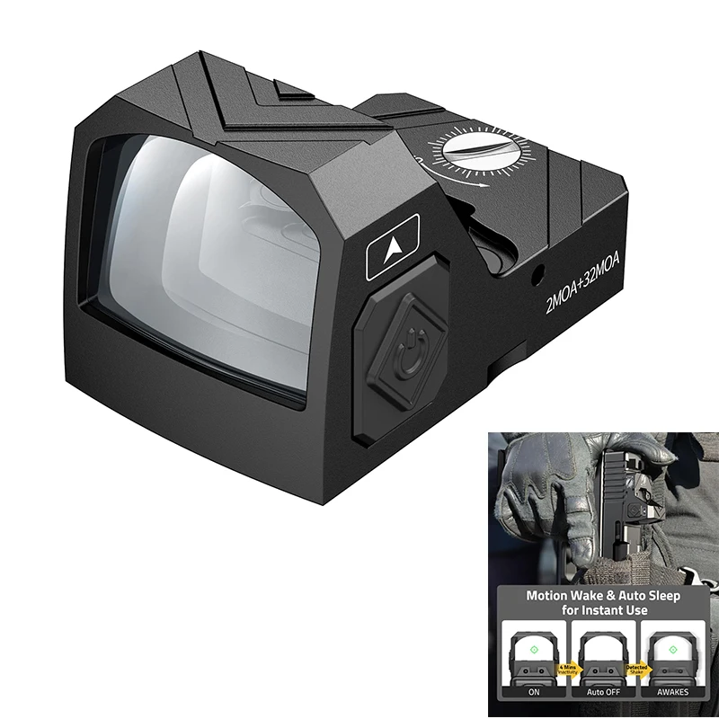 CVLIFE Scope Green Dot Sight 2 MOA Dot & 32 MOA Circle Reflxe Sights Optics for Handgun with Adapter Plate for Picatinny Rail
CVLIFE Scope Green Dot Sight 2 MOA Dot & 32 MOA Circle Reflxe Sights Optics for Handgun with Adapter Plate for Picatinny Rail