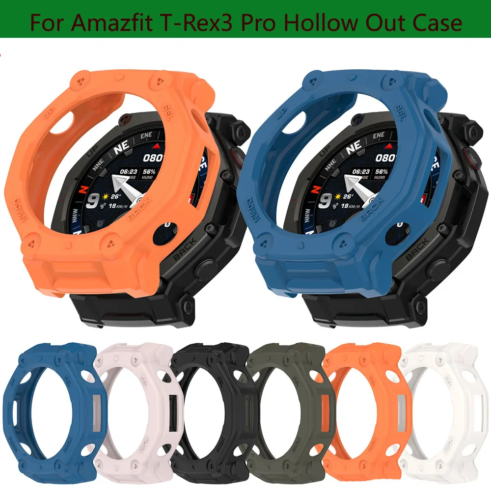 Heroland Silicone Protective Case For Amazfit T-Rex 3 PRO 48MM TPU Hollow Bumper Soft Protection Shell Smart Watch Accessories
Heroland Silicone Protective Case For Amazfit T-Rex 3 PRO 48MM TPU Hollow Bumper Soft Protection Shell Smart Watch Accessories