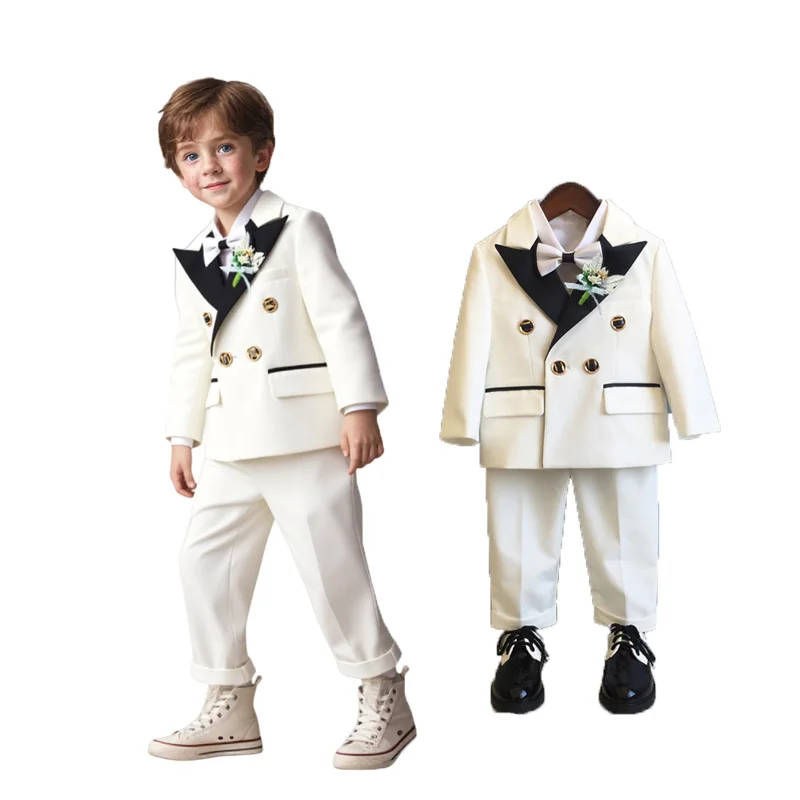 Весенний костюм из 3 предметов/комплект для мальчиков, куртка, брюки, белый костюм с галстуком-бабочкой для свадьбы, детский костюм для официальной фотографии, детский костюм на день рождения 1 год
Весенний костюм из 3 предметов/комплект для мальчиков, куртка, брюки, белый костюм с галстуком-бабочкой для свадьбы, детский костюм для официальной фотографии, детский костюм на день рождения 1 год