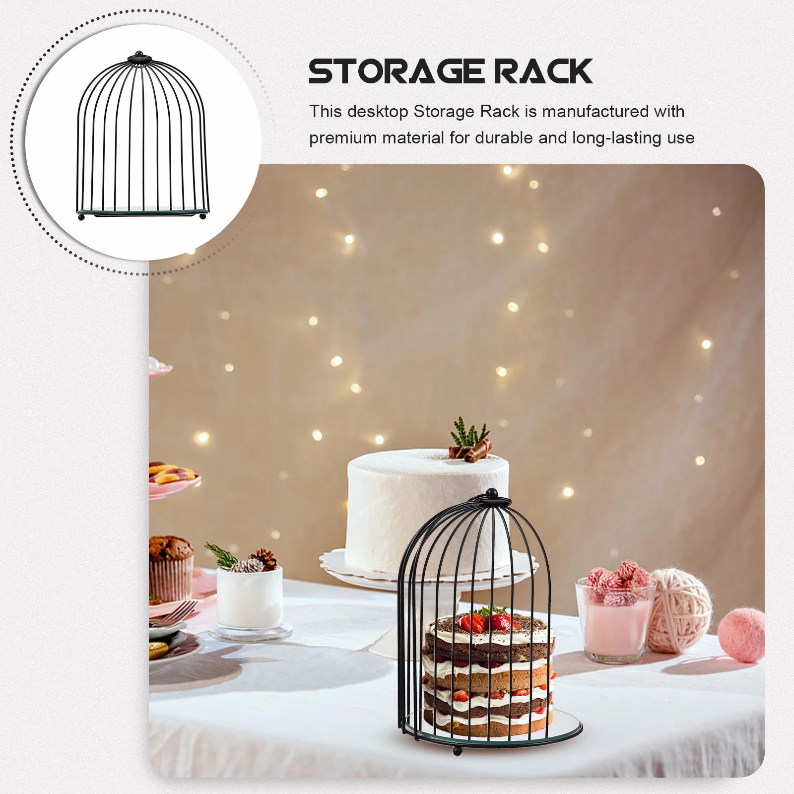Cage Shaped Storage Rack Nordic Style Makeup Organizer for Cosmetics Perfume Lipstick Desktop Sundries Holder Black
Cage Shaped Storage Rack Nordic Style Makeup Organizer for Cosmetics Perfume Lipstick Desktop Sundries Holder Black