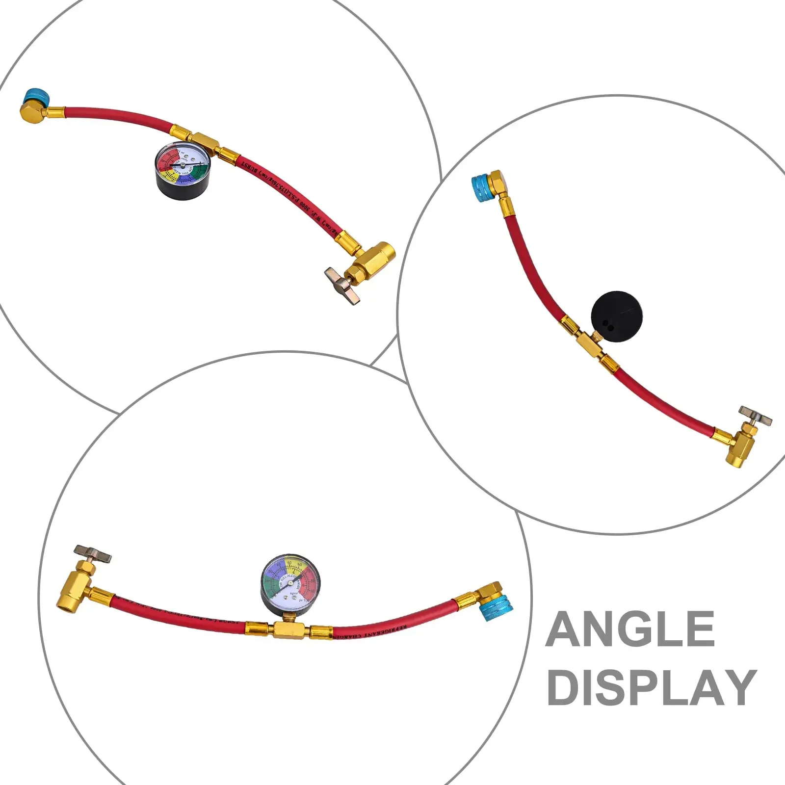 Automotive AC Recharge Hose With Gauge AC System Maintenance Versatile Compatibility Brass And Rubber Material
Automotive AC Recharge Hose With Gauge AC System Maintenance Versatile Compatibility Brass And Rubber Material