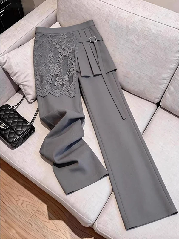 High Waist Straight Leg Pants plus Size Women's Summer Thin Wide Leg Pants Patchwork Irregular Design Casual Geometric Pattern
High Waist Straight Leg Pants plus Size Women's Summer Thin Wide Leg Pants Patchwork Irregular Design Casual Geometric Pattern