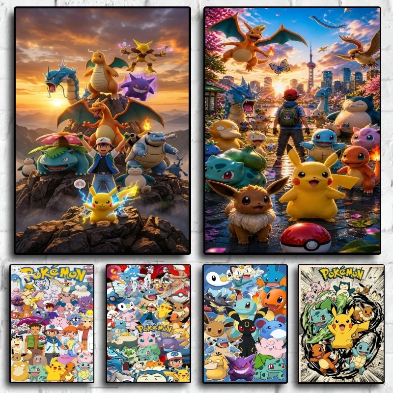 Canvas Artwork Pokemon Painting Character Poster Collection Children Gifts Home Decoration Modular Prints Living Room Decoration
Canvas Artwork Pokemon Painting Character Poster Collection Children Gifts Home Decoration Modular Prints Living Room Decoration