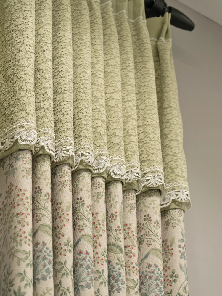 Pastoral Printed Cotton Linen Lace Splicing Thickened Curtains for Living Room Bedroom Balcony Floor To Ceiling Bay Window
Pastoral Printed Cotton Linen Lace Splicing Thickened Curtains for Living Room Bedroom Balcony Floor To Ceiling Bay Window