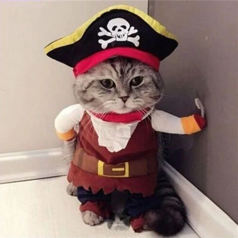 Funny Pet Clothes Cosplay Pirate Dog Cat Halloween Party Cute Comfort Costume Clothing For Small Medium Dog Corsair Dressing Up
Funny Pet Clothes Cosplay Pirate Dog Cat Halloween Party Cute Comfort Costume Clothing For Small Medium Dog Corsair Dressing Up