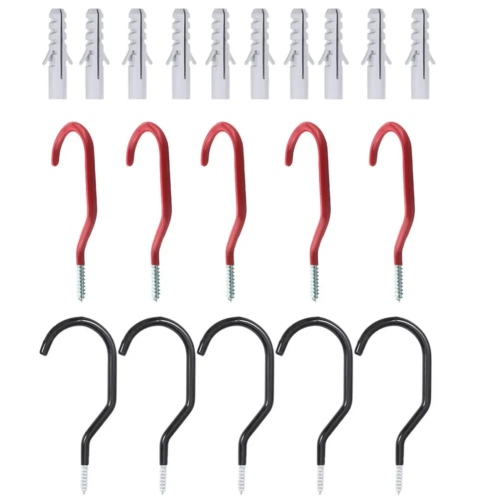 10 set Storage Hooks Set Heavy Duty Bike Hangers Wall Mount Screw-in Orange Black PVC Coated Non-slip Durable Garage Garden Shed
10 set Storage Hooks Set Heavy Duty Bike Hangers Wall Mount Screw-in Orange Black PVC Coated Non-slip Durable Garage Garden Shed