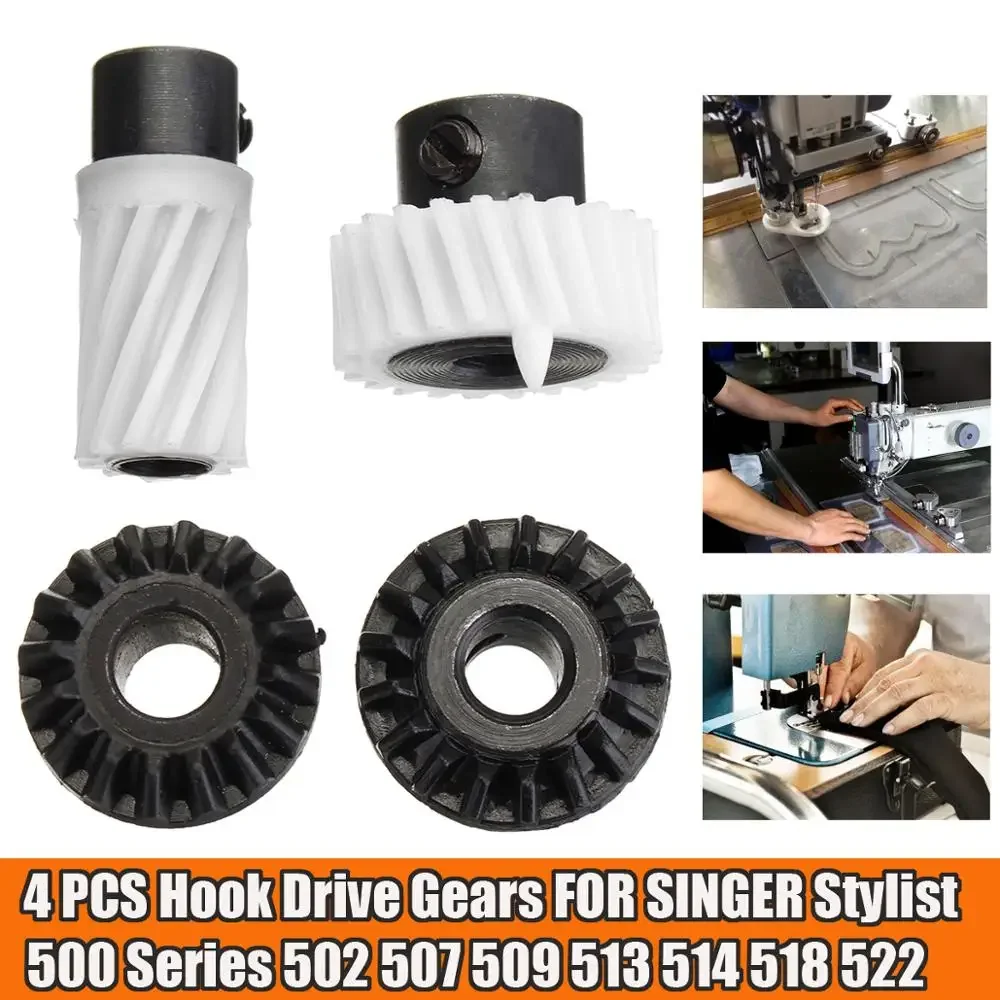 4pcs Sewing Machine Hook Drive Gears For Singer Stylist 500 Series 502 507 509 513 514 518 522
4pcs Sewing Machine Hook Drive Gears For Singer Stylist 500 Series 502 507 509 513 514 518 522
