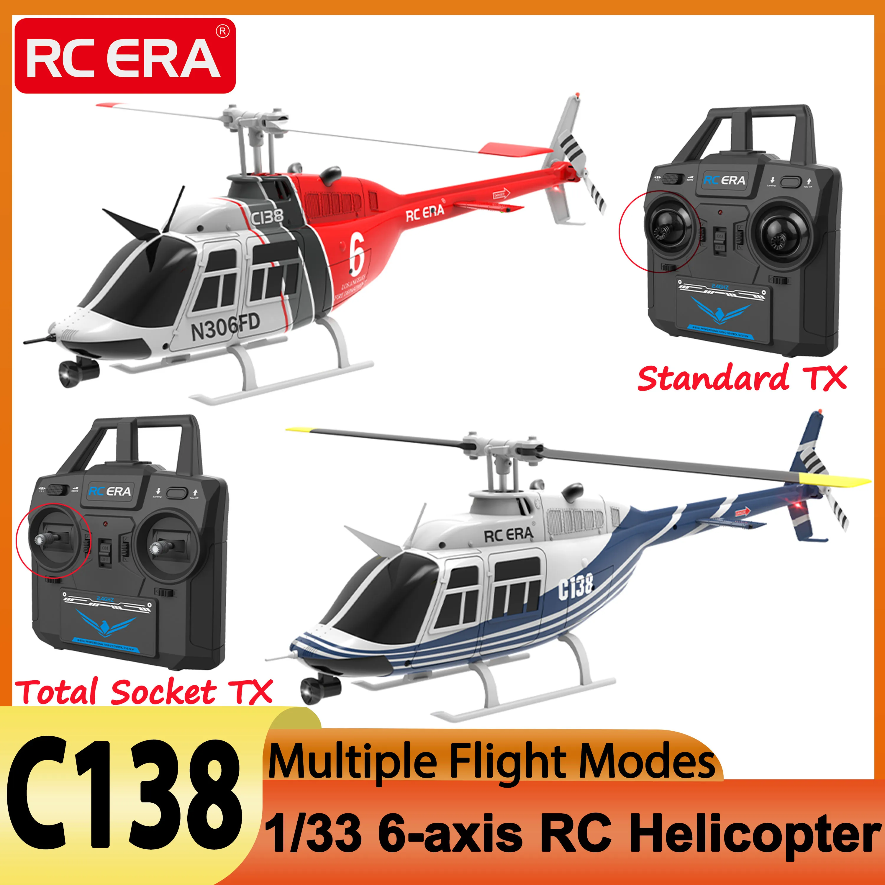 C138 RC Helicopter 1/33 6-axis RTF 2.4G Gyro Stabilized Altitude Hold Multiple Flight Modes 3D Roll 7.4V Battery for Adult Kids 
C138 RC Helicopter 1/33 6-axis RTF 2.4G Gyro Stabilized Altitude Hold Multiple Flight Modes 3D Roll 7.4V Battery for Adult Kids
