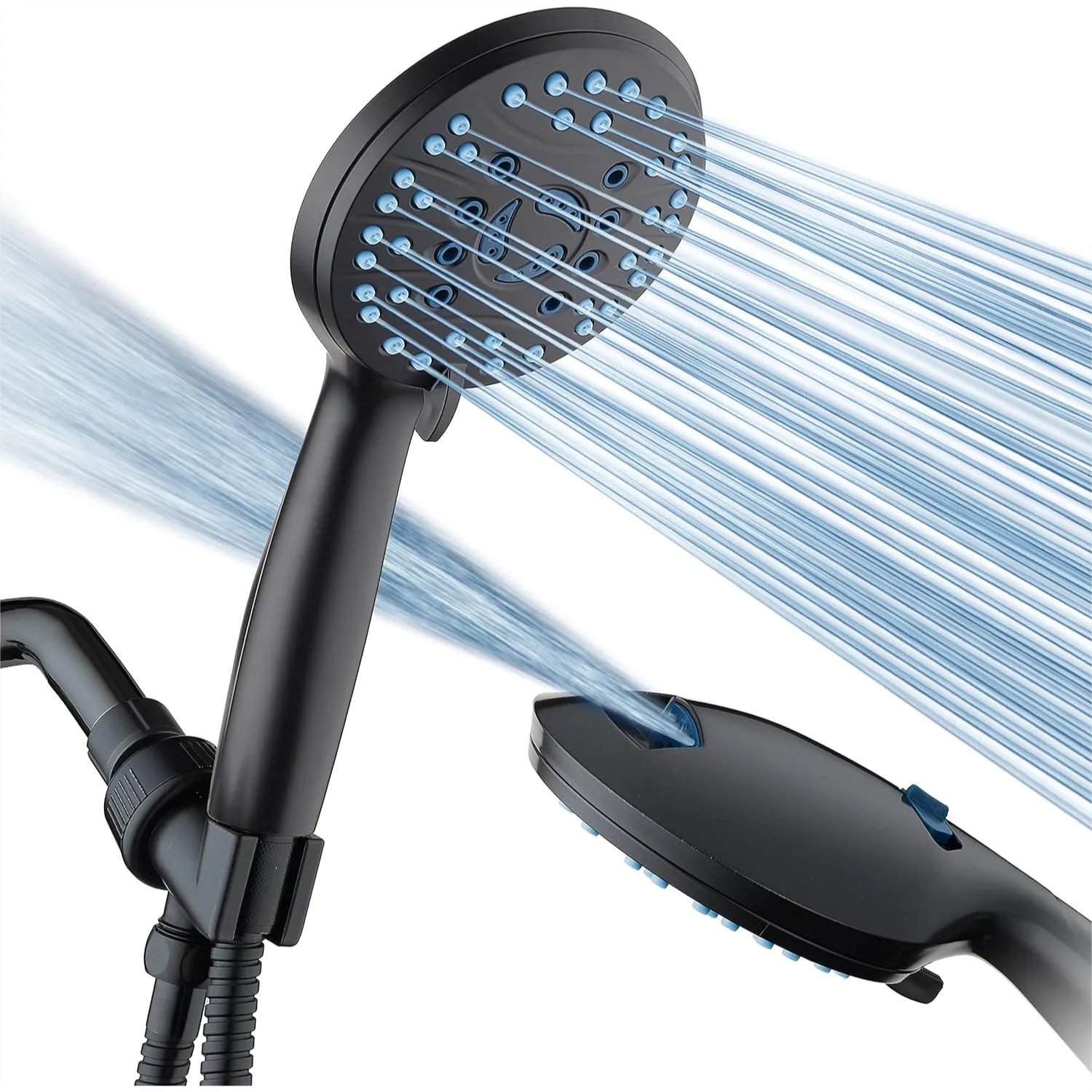 Handheld Shower Head with High Pressure, 8-Mode Anti-Clog Nozzles, Built-in Power Wash for Tub & Tile, Extra Long 72-inch Hose
Handheld Shower Head with High Pressure, 8-Mode Anti-Clog Nozzles, Built-in Power Wash for Tub & Tile, Extra Long 72-inch Hose