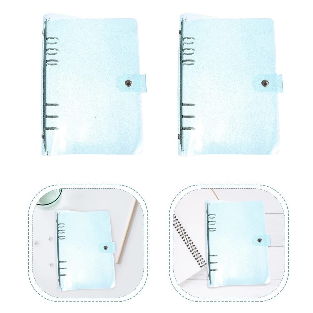 2 Pcs Planner Glitter Loose Leaf Enclosures Scrapbooking Protector Flash Protective Cover Journal Binder 
2 Pcs Planner Glitter Loose Leaf Enclosures Scrapbooking Protector Flash Protective Cover Journal Binder