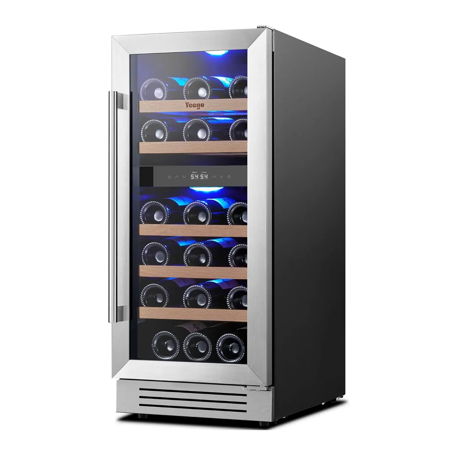 15 Inch Dual Zone Wine Fridge 28 Bottles 40-65°F Glass Door Built-in Freestanding Under Counter Home Bar Office Customized
15 Inch Dual Zone Wine Fridge 28 Bottles 40-65°F Glass Door Built-in Freestanding Under Counter Home Bar Office Customized