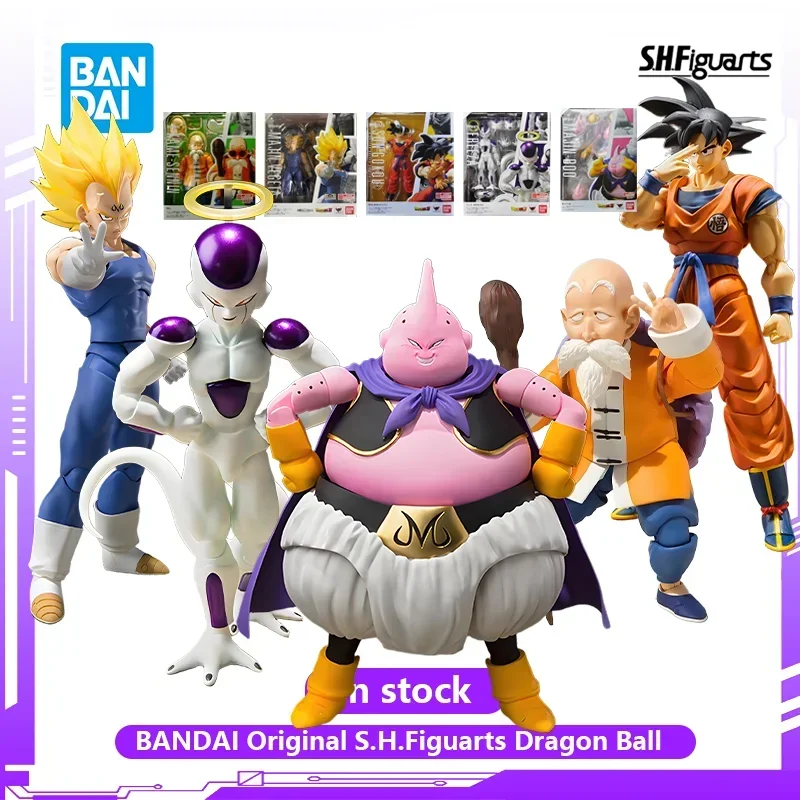 BANDAI Original S.H.Figuarts Dragon Ball Son Goku Majin Buu/Bejita Yonsei Frieza Master Roshi Anime Action Figures
BANDAI Original S.H.Figuarts Dragon Ball Son Goku Majin Buu/Bejita Yonsei Frieza Master Roshi Anime Action Figures
