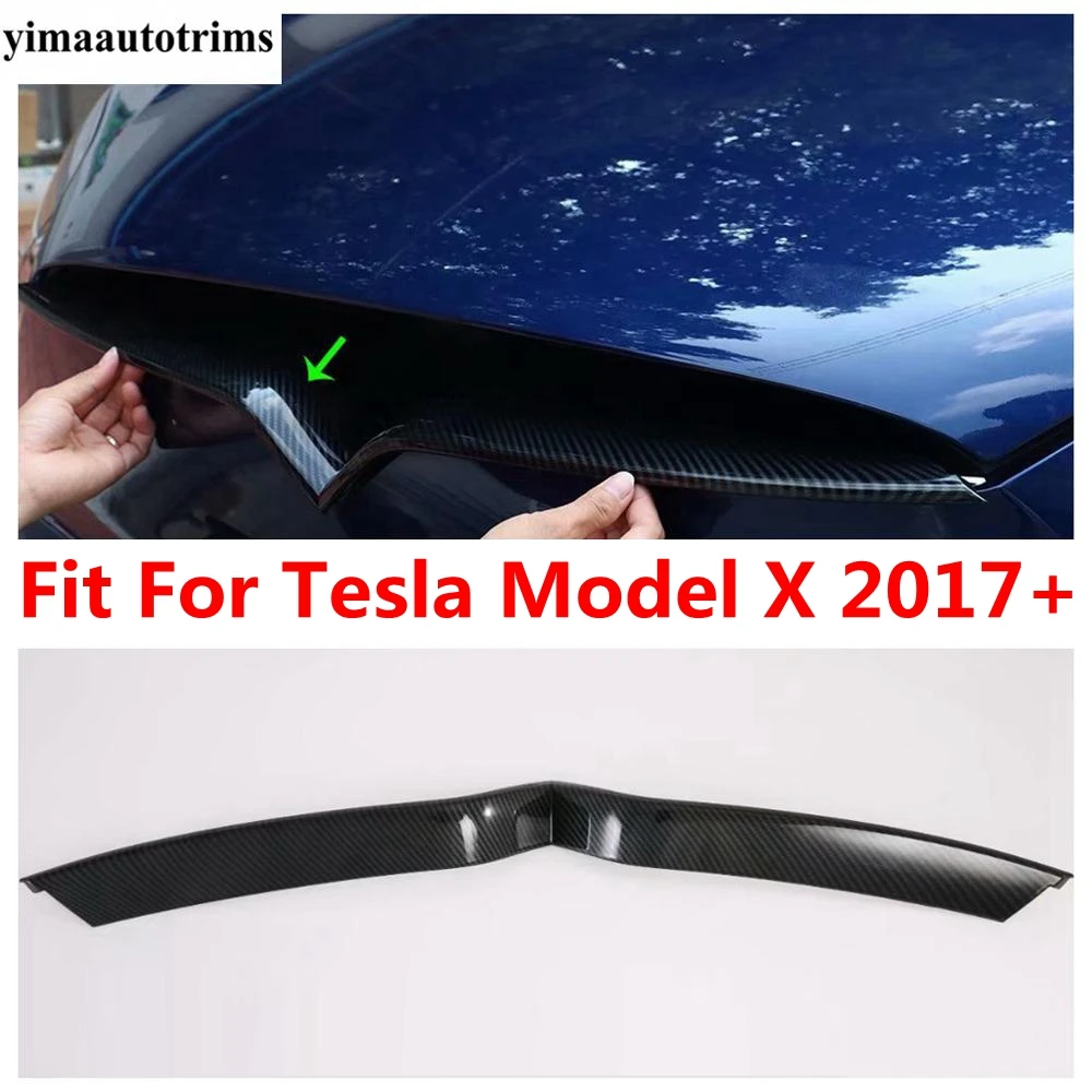 Front Hood Bonnet Grille Grill Racing Strip Panel Cover Trim For Tesla Model X 2017 - 2020 Carbon Fiber Accessories Exterior Kit
Front Hood Bonnet Grille Grill Racing Strip Panel Cover Trim For Tesla Model X 2017 - 2020 Carbon Fiber Accessories Exterior Kit