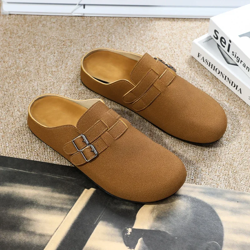 HKDQ Cork Slippers For Men Slip on Leather Men's Casual Shoes Anti Slip Lightweight Outdoor Walking Driving Shoes Men Half Shoes
HKDQ Cork Slippers For Men Slip on Leather Men's Casual Shoes Anti Slip Lightweight Outdoor Walking Driving Shoes Men Half Shoes