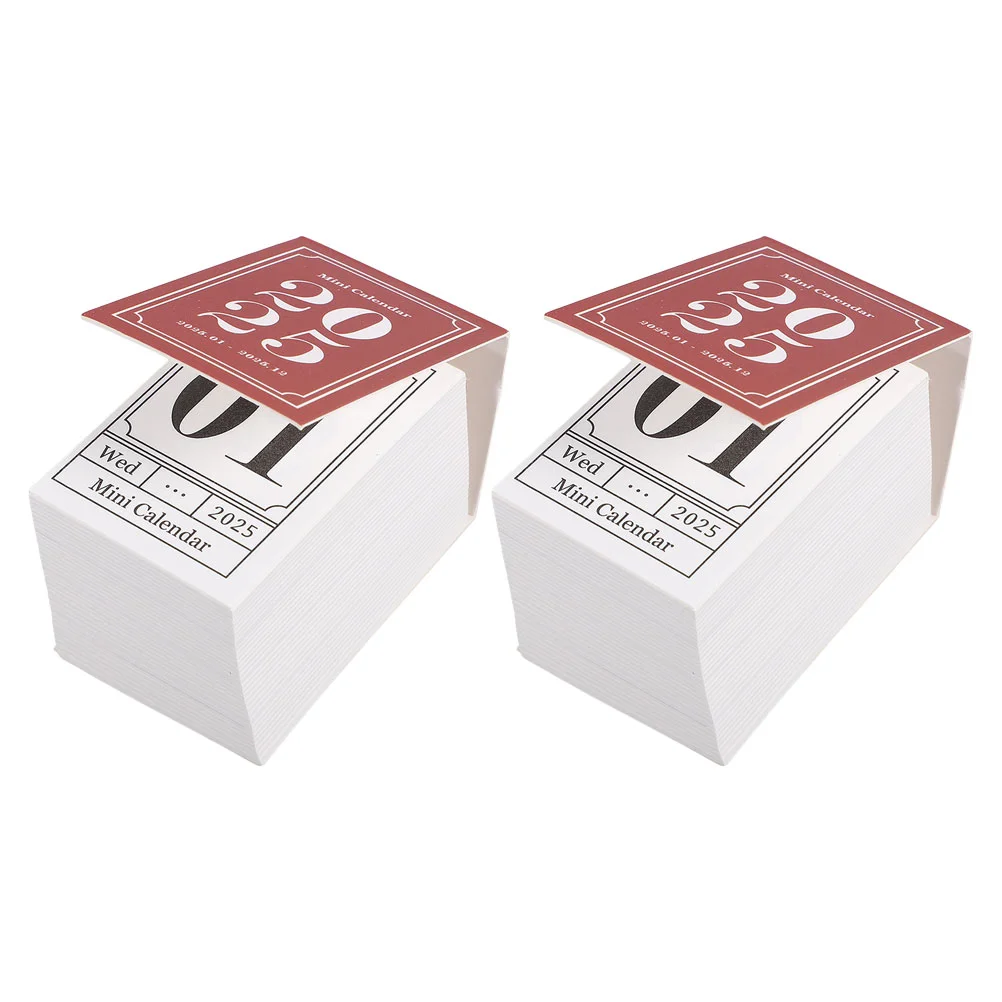 2 Pcs Retro Mini Calendar Tear off Daily 2025 Memo Planner Organizer Electronic Pad Agenda Paper Desktop Office
2 Pcs Retro Mini Calendar Tear off Daily 2025 Memo Planner Organizer Electronic Pad Agenda Paper Desktop Office