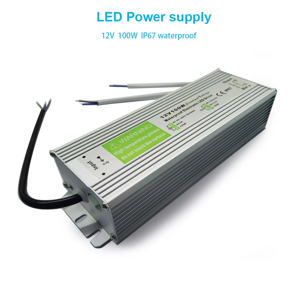 Блок питания для светодиодов AC 110V-220V на DC 12V 100W 8.3A, водонепроницаемый IP67, драйвер для светодиодных лент
Блок питания для светодиодов AC 110V-220V на DC 12V 100W 8.3A, водонепроницаемый IP67, драйвер для светодиодных лент