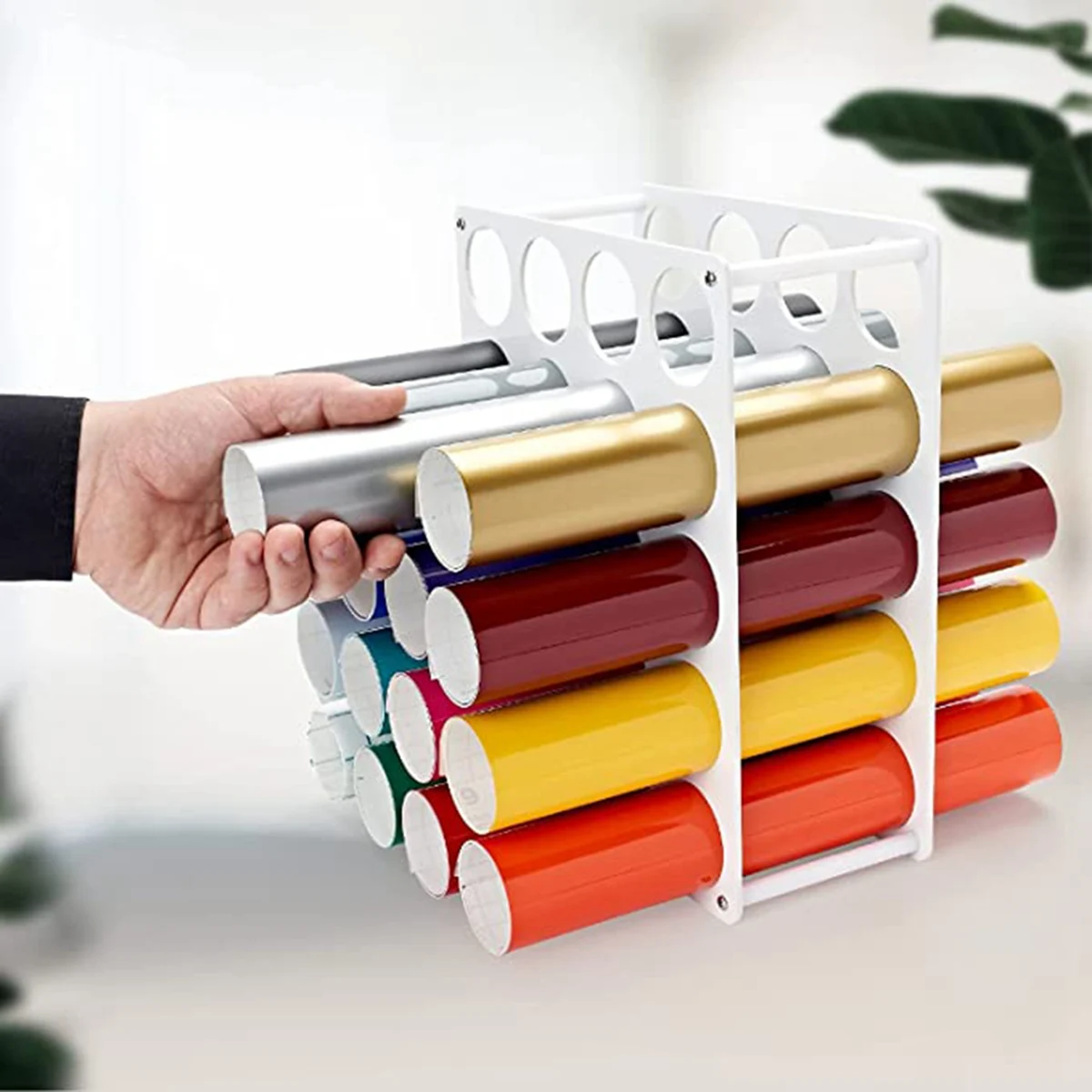 ABNL виниловый держатель для рулонов, акриловая виниловая стойка для хранения, сбалансированный виниловый органайзер для хранения, съемный органайзер для бумаги 
ABNL виниловый держатель для рулонов, акриловая виниловая стойка для хранения, сбалансированный виниловый органайзер для хранения, съемный органайзер для бумаги