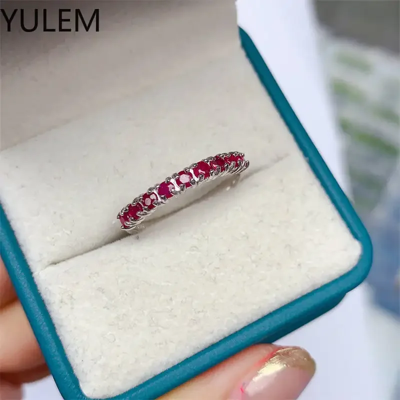 YULEM 100% Natural ruby 2.5mm Band Natural Emerald Ring 925 Silver Ring Birthday Gift for Woman
YULEM 100% Natural ruby 2.5mm Band Natural Emerald Ring 925 Silver Ring Birthday Gift for Woman